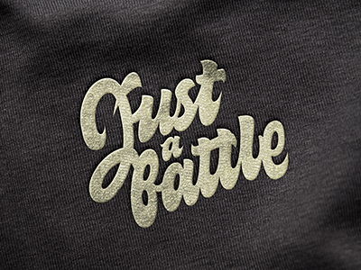 Just A Battle calligraphy lettering logotype type