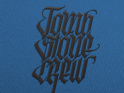 Tombstone Crew calligraphy lettering logotype type typography