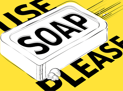 Use Soap Please graphic design