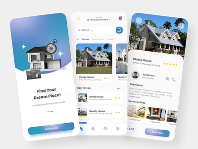 Properties and Travel App - UI Design