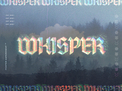 Whispered Electric design graphic design illustration typography