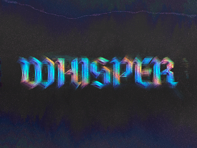 Whispered Slick design graphic design illustration typography