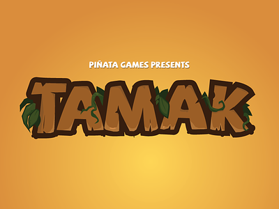 Tamak Title Treatment android design development gaming ios logo mobile piñata tamak title treatment