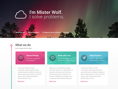 Mr. Wolf Bootstrap Template