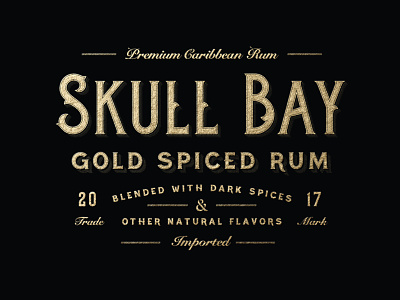 Skull Bay Gold spiced rum