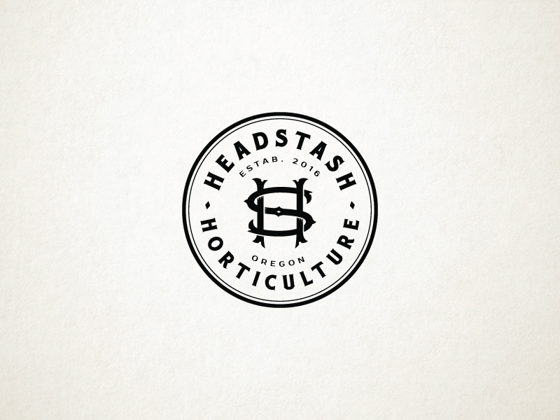 HeadStash Medical cannabis monogram by Dusan Sol on Dribbble