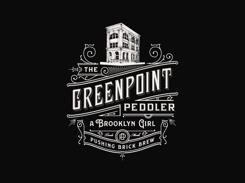 Greenpoint Peddler ornaments line-art detailed brooklyn art-deco luxury sophisticated vintage