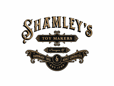 Shamley S Toy Makers branding design logo luxury organic retro sophisticated typography vector victorian vintage vintage modern