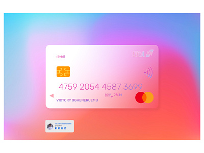 Glassmorphic Debit Card - Victory Ogheneruemu