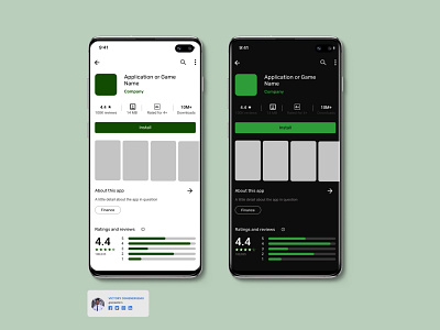 Google PlayStore APP Details Template android app details design figma design figma design templates mobile app design mobile app design templates playstore design