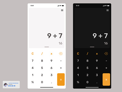 Calculator Design - Dark and Light Mode calculator design calculator figma design calculator prototype figma design figma designs ui daily challenge ui daily challenges ui design ux design