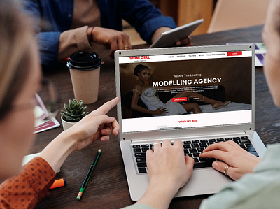 Modelling Agency Landing Page Design - UI Designs figma designs landing page design ui design ux design victory ogheneruemu website template design