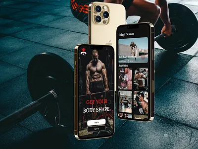 Fitness App Concept Ui app design web design website