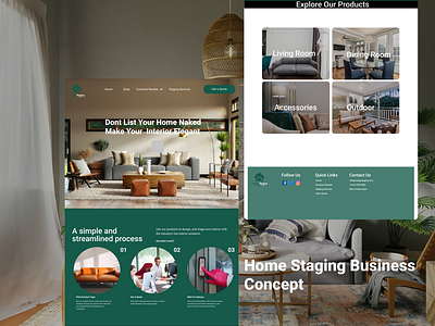 Home Staging Business Landing Page