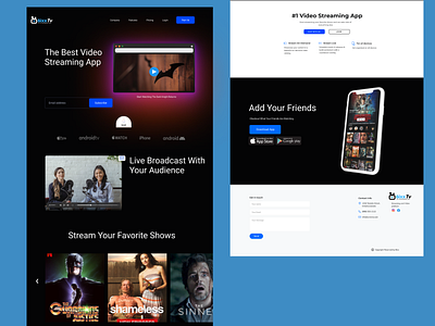 Video Streaming Landing Page