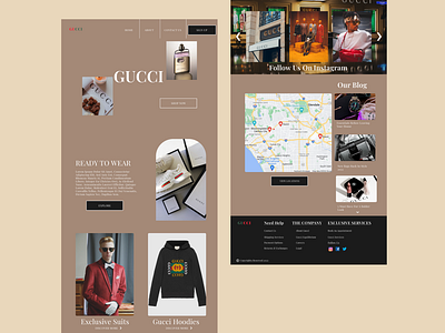 Gucci E-commerce Store Concept