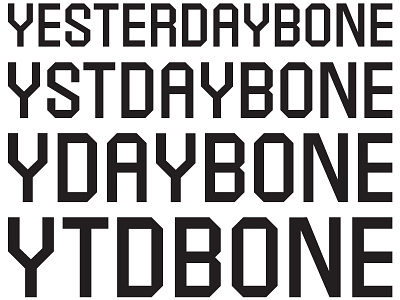 YSTDAYBONE - apparel apparel australia bone branding community design fashion identity local logo melbourne type