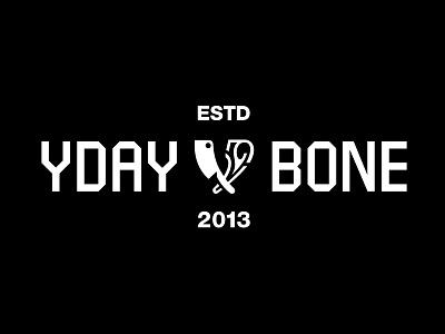 YSTDAYBONE - label apparel australia bone community design emblem icon label local logo melbourne symbol