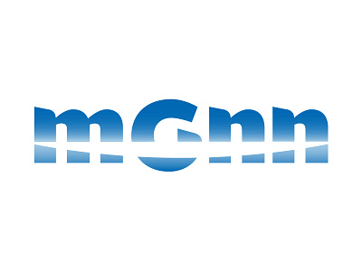 mgnn - IT b2b blue corporate curbe it lettering logo symbol wordmark