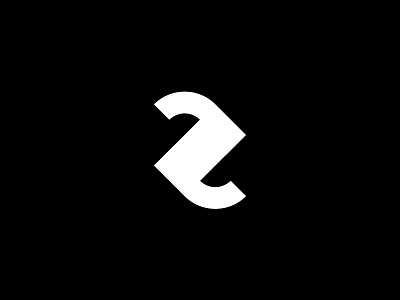 Fishy Z bold emblem fishy letter symbol z