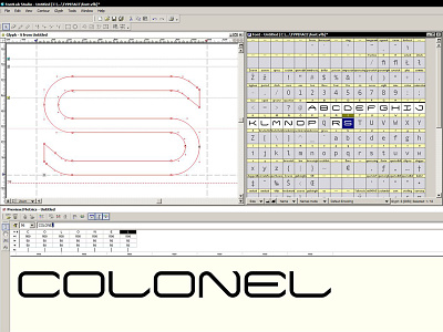 First Time Fontlab allcaps display fontlab geometric linear monospaced typeface wip