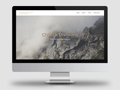 Church Divisions website branding christianity church division history web design