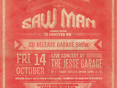 Musical Saw Show Flyer