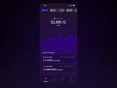 Crypto currencies mobile app bank banking bitcoin crypto cryptocurrency ethereum finance