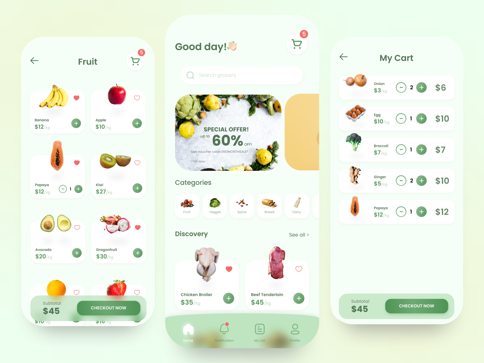 Grocery App by Truni on Dribbble