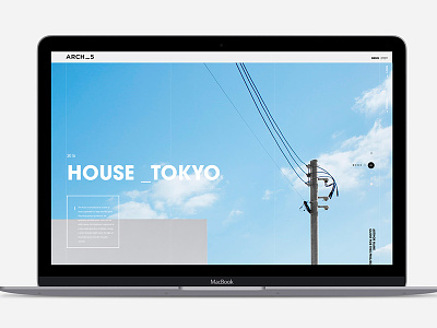 Arch_5 Architect Branding architects black bold dark fullsrceen japan john magas minimal studio website