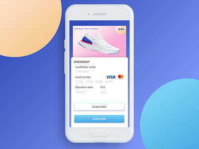 DailyUI 002/100 Credit Card Checkout