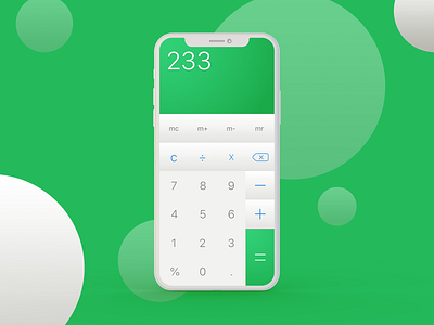 DailyUI 004/100 Calculator UI