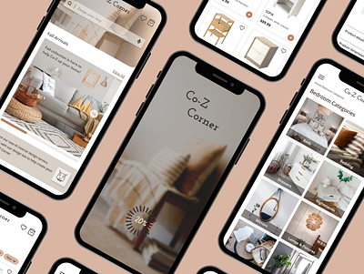 Co-Z Corner app branding graphic design logo typography ui ux