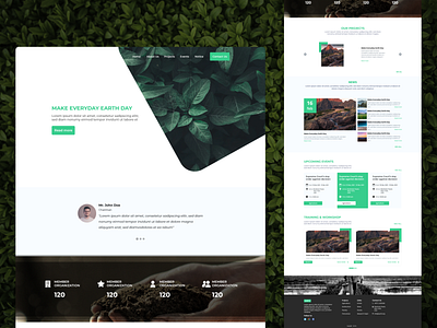 Website UI Design Eco Friendly Theme bitsbeat bitsbeat design bitsbeat design team design design team illustration logo ui ux web web app web design web ui web ux website design website ui website ux