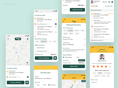 Delivery App Interface - On-demand delivery service app