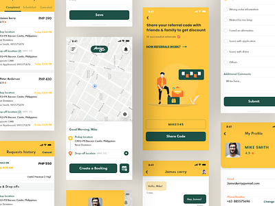 Delivery App Interface - On-demand delivery service app