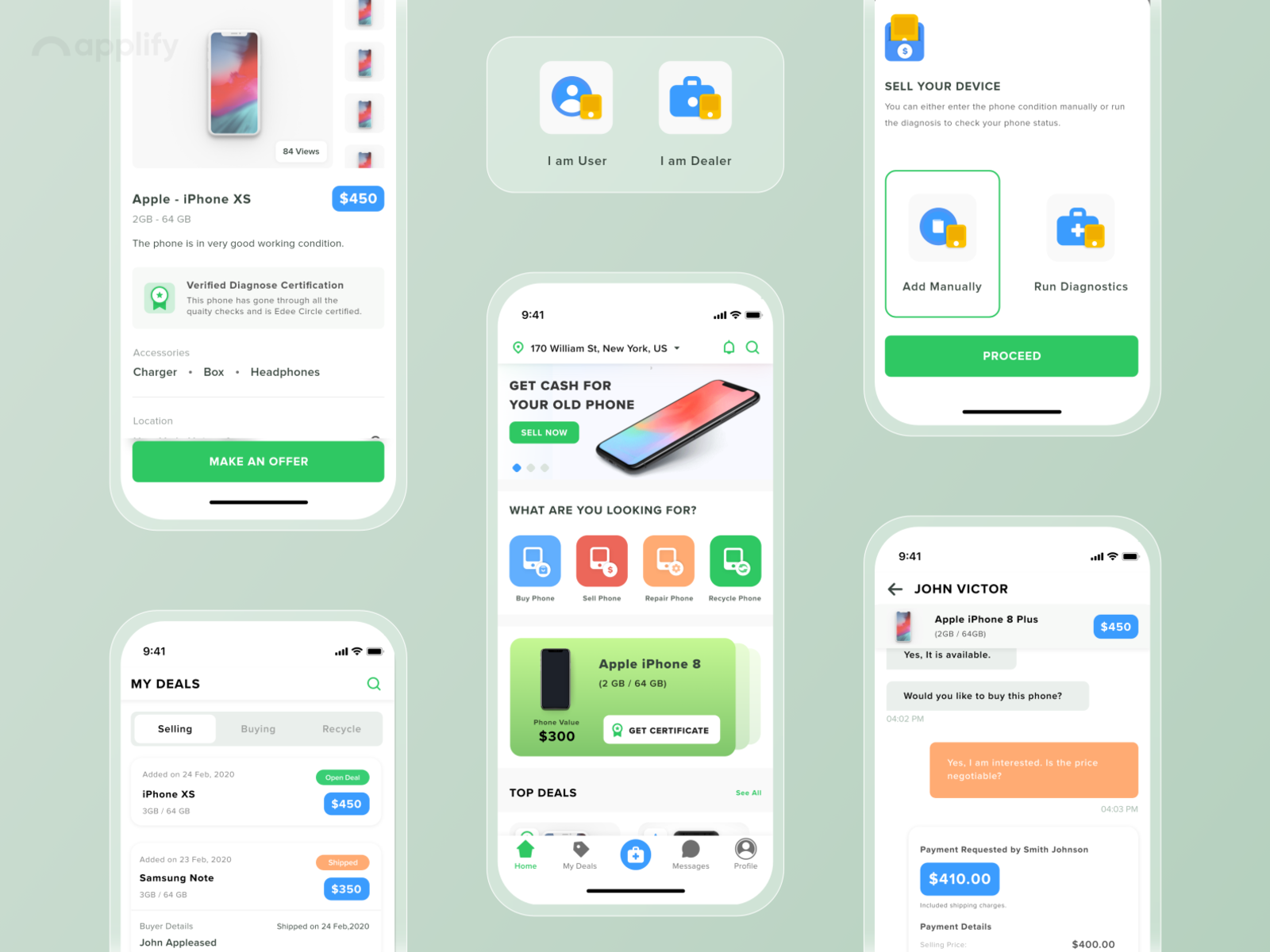 Refurbished Product Screen - Buying & Selling App by Applify on Dribbble