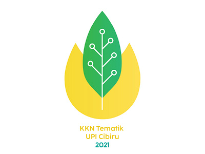 Logo KKN Tematik UPI 2021 branding design education icon illustration logo social technology