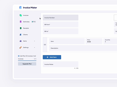 Side Navigation Hover States— Interactive Components accounting accounting software figma finance freshbooks hover interactive components invoice invoice maker invoice tool left nav left navigation navigation navigation hover navigation states prototype quickbooks side nav states web app