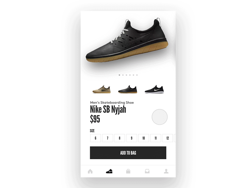 Nike Mobile Product Page