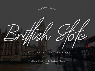 Brittish State - A Stylish Signature Font