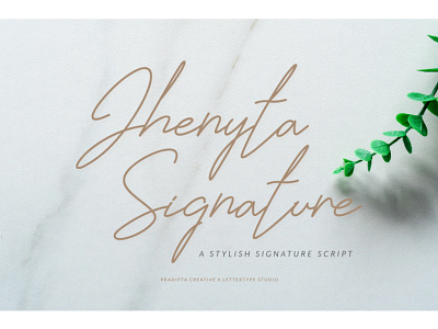 Jhenyta Signature a Stylish Signature Script app branding design illustration logo script typography ui vector