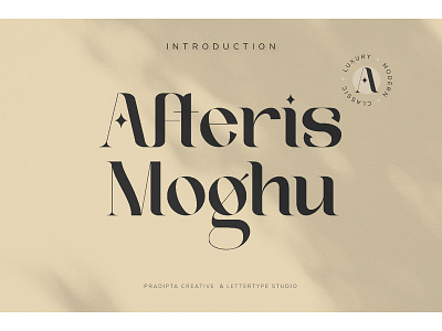 Afteris Moghu Modern/Vintage Font retro