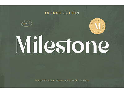 Milestone Modern Classic Font