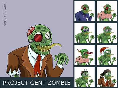 Project Zombie blockchain crypto graphic design nft nft art nft character nft characters