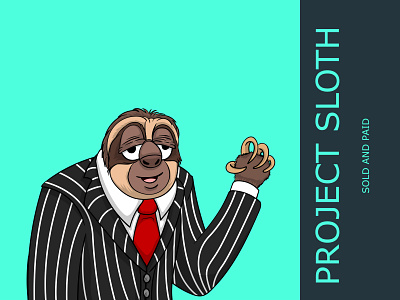 Project Sloth blockchain crypto graphic design illustration nft nft art nft cartoon nft character nft characters