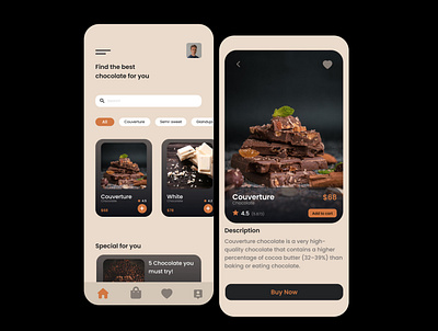 Sweetest App design market startup ui