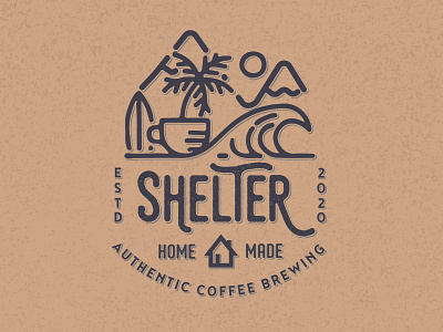 Logo Design for "Shelter" Cafe design illustration logo vector
