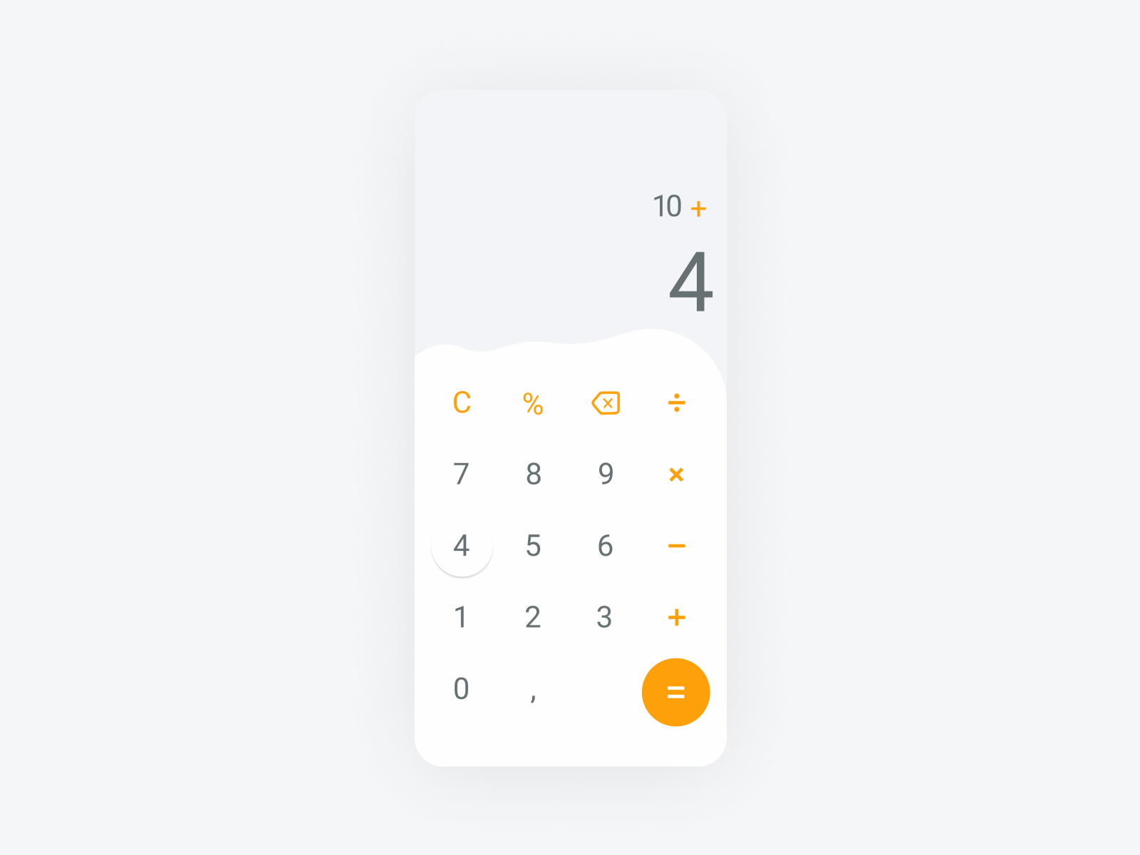 Calculator - Mobile App by Inna Korobeinikova on Dribbble