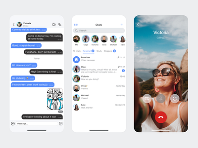 Direct Messaging - Mobile App app call chat daily ui 100 day challenge design direct direct messaging e commerce message mobileapp ui ux